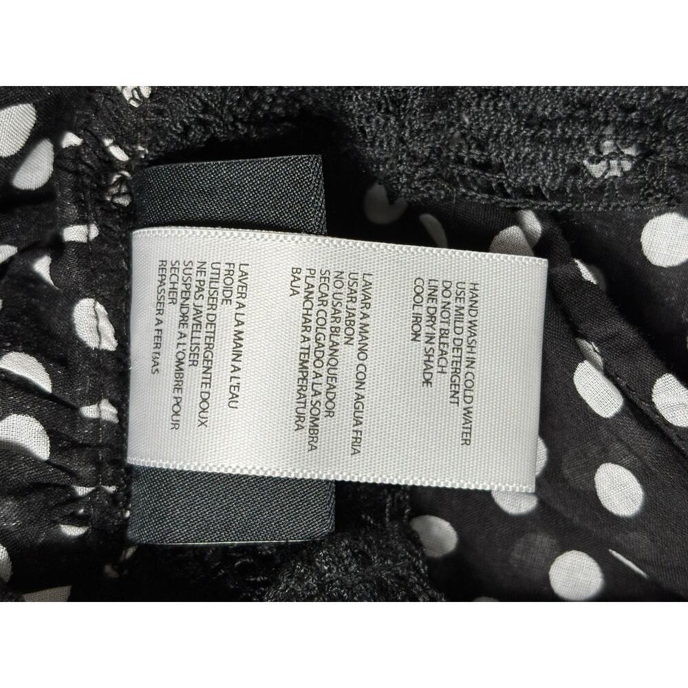 Coco Reef Swimsuit Coverup Dress Womens Size L Black White Polka Dot Sleeveless - Picture 5 of 7